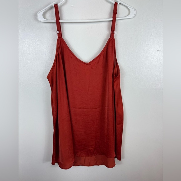 Torrid Satin Cami Blouse Dark Orange Size 2 2XL‎ Casual Career Office Summer - Picture 3 of 6